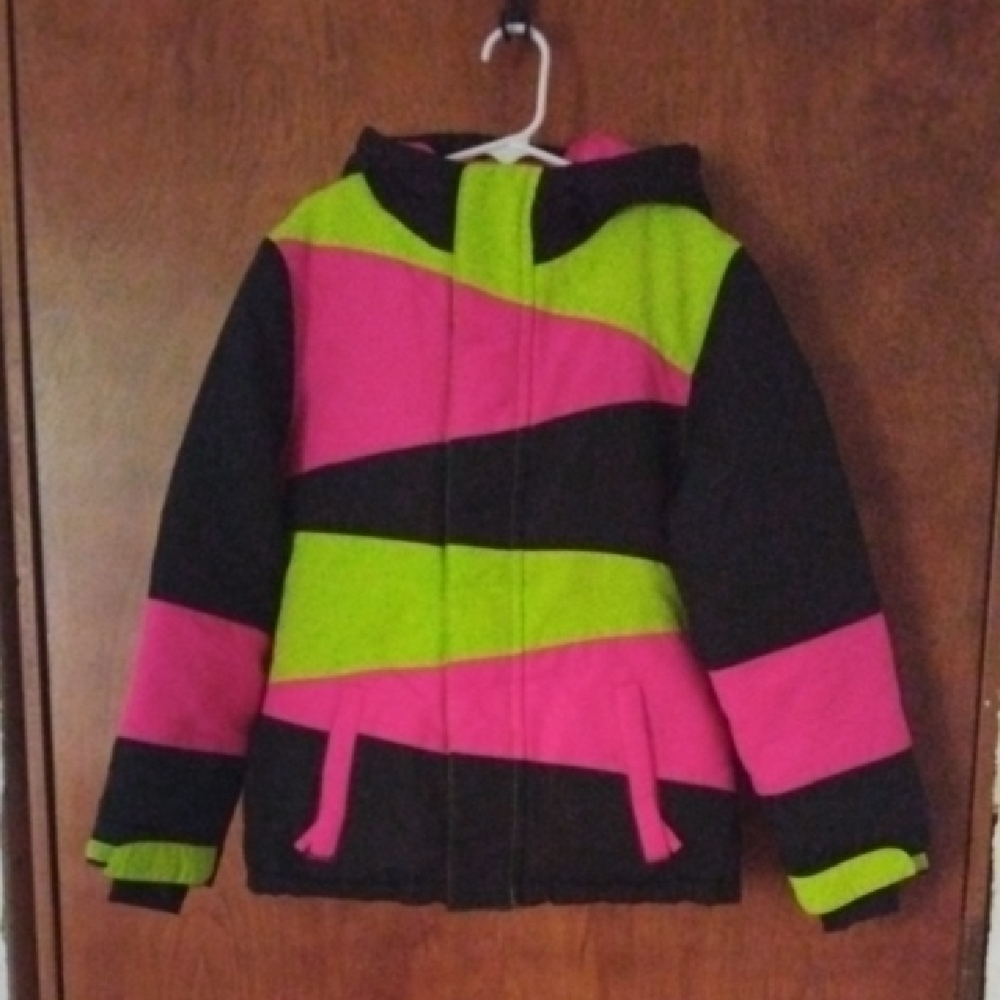 Falls Creek Kids Coat - Pink, Green, Black